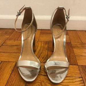 Silver Schutz Sandal